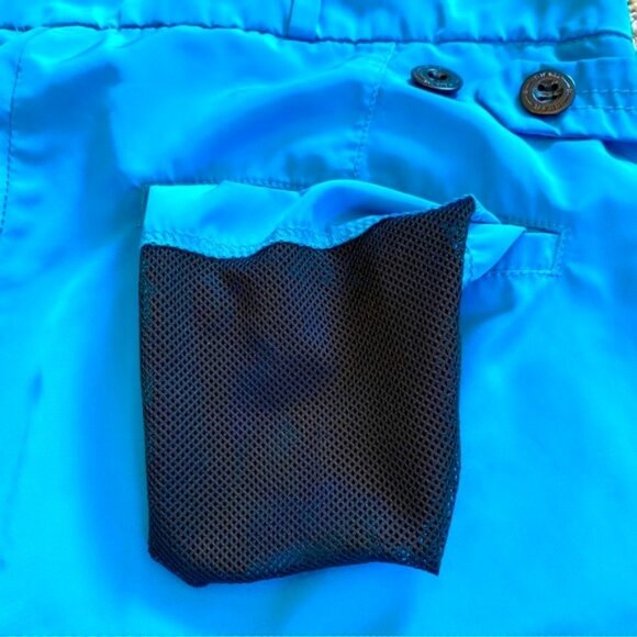 Diesel beachwear peacock blue lightweight swim trunks. Men's size 30 - Picture 10 of 14